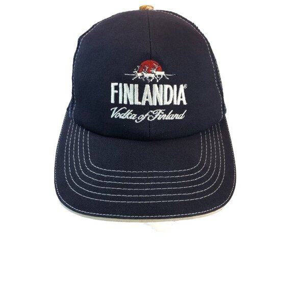 Finlandia Vodka Finland Baseball Hat Cap Mesh Snap Back Adjustable u - Picture 3 of 9